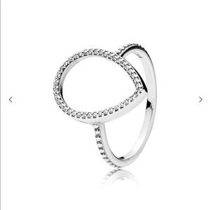 Pandora Teardrop Silhouette Ring - 7